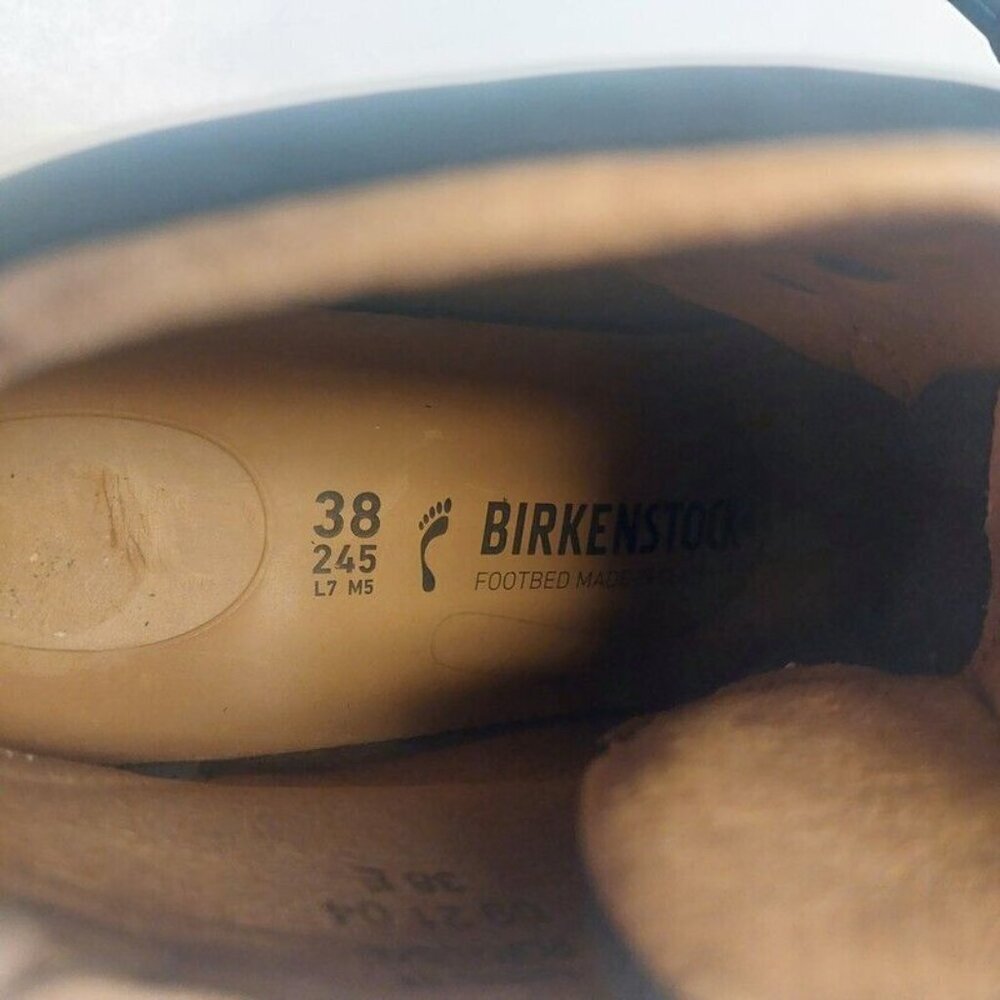 Birkenstock Jackson Nubuck Leather Laced Boots Womens Size 7-7.5 Black EU 38 - Picture 2 of 10